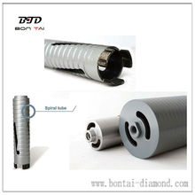 Laser welded dry core bits for bricks, masonry materials